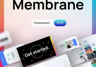 84页彩色背景虚化效果创意商务国外PPT模板 - 顶尖PPT