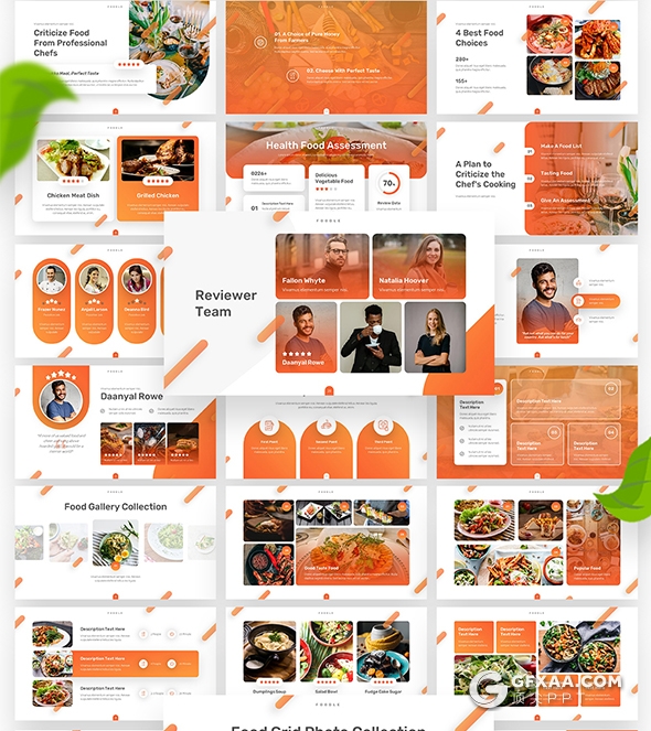 60多页高端餐饮美食国外keynote模板10种配色 - 顶尖PPT