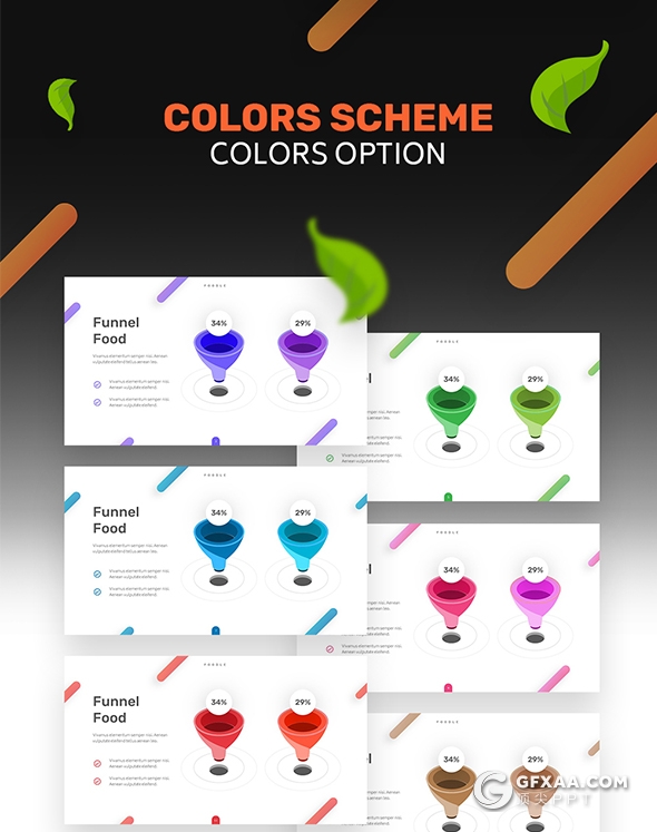 60多页高端餐饮美食国外keynote模板10种配色 - 顶尖PPT