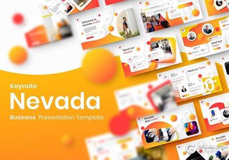 39页国外创意虚化圆形2021年终工作汇报keynote模板 - 顶尖PPT