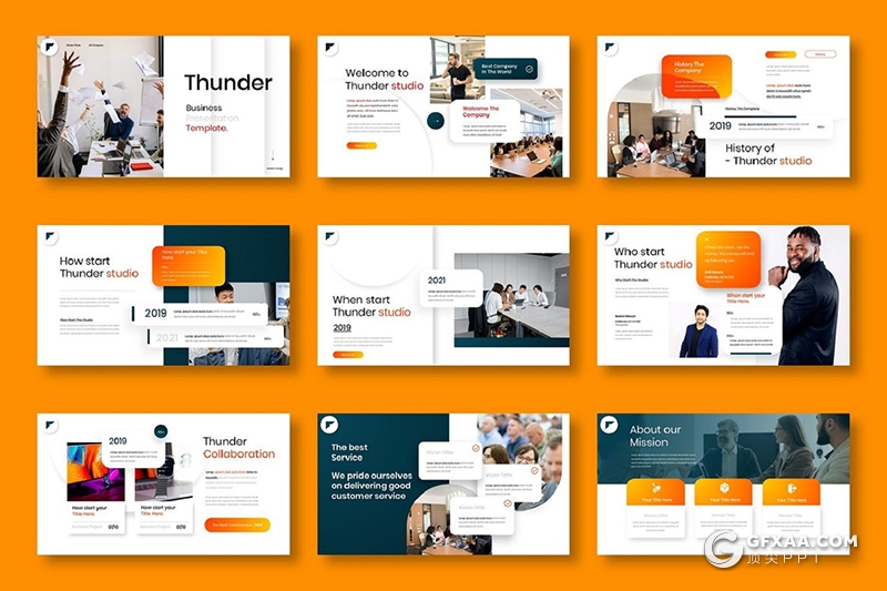 39页国外商务主题高端keynote模板 - 顶尖PPT