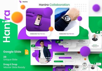 39页国外高端商务企业通用Google slides模板 - 顶尖PPT