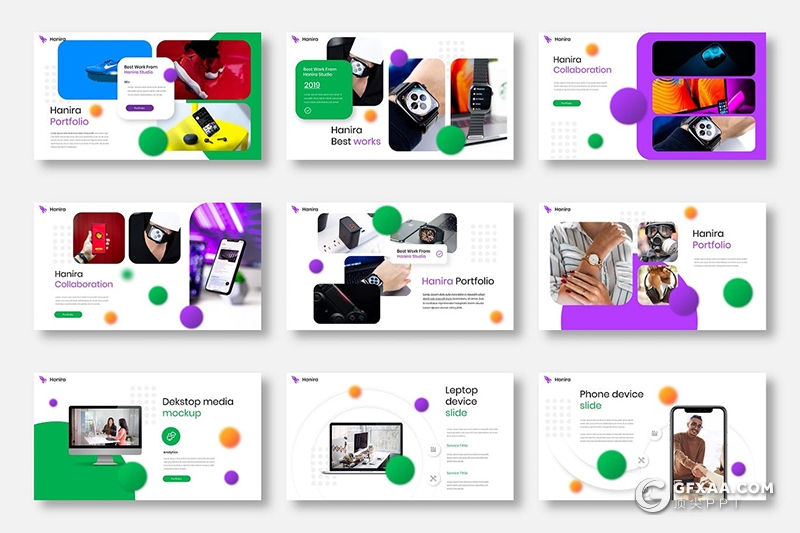 39页国外高端商务企业通用Google slides模板 - 顶尖PPT