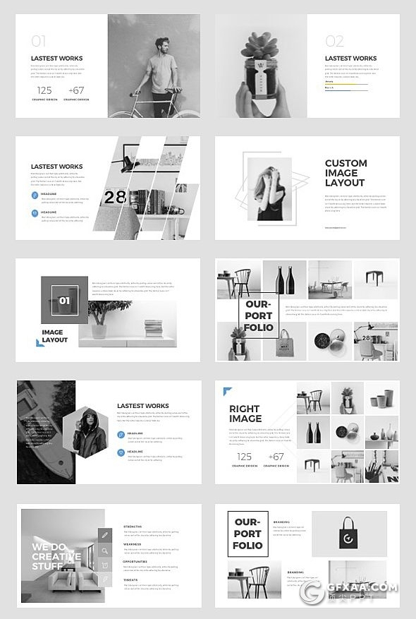 133页简约设计风格工作计划总结商务通用PPT模板 - 顶尖PPT