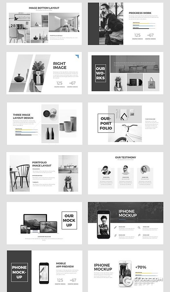 133页简约设计风格工作计划总结商务通用PPT模板 - 顶尖PPT