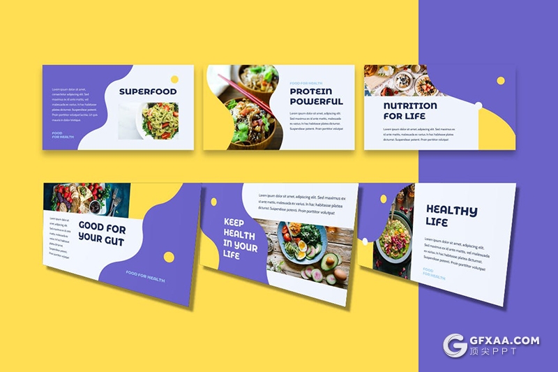 30页餐饮美食食品展示国外创意PPT,keynote,Gslides模板 - 顶尖PPT