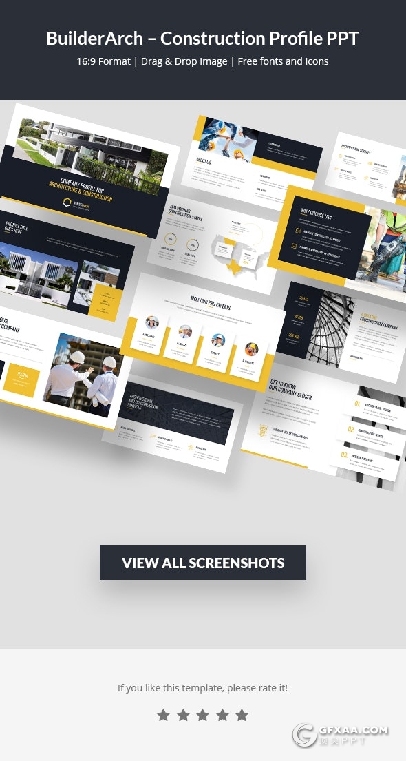 83页建筑公司介绍工程施工通用PPT模板 - 顶尖PPT