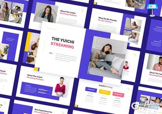 30页企业介绍自媒体数据分析统计keynote模板 - 顶尖PPT