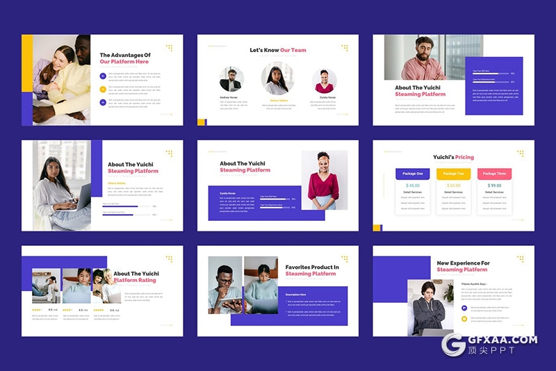 30页企业介绍自媒体数据分析统计PPT模板 - 顶尖PPT