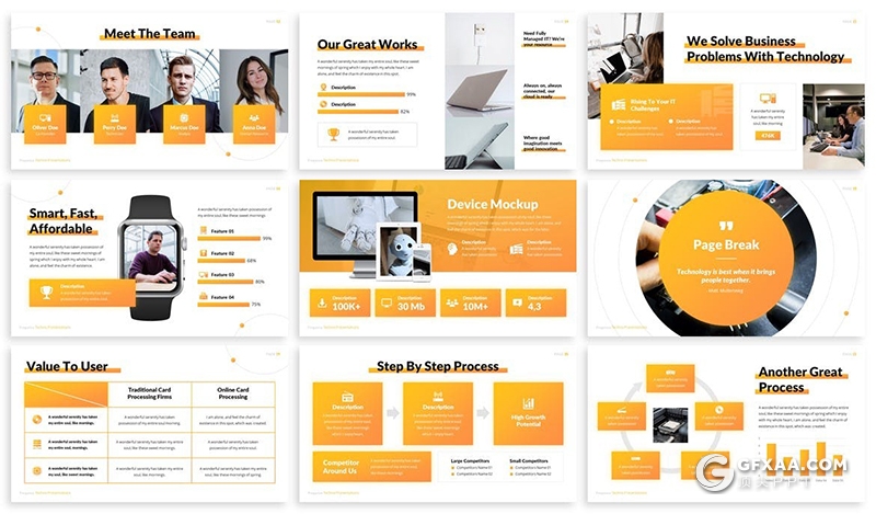 30页多种配色企业项目汇报年终工作总结PPT模板 - 顶尖PPT