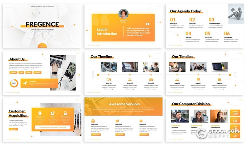 30页多种配色企业项目汇报年终工作总结PPT模板 - 顶尖PPT