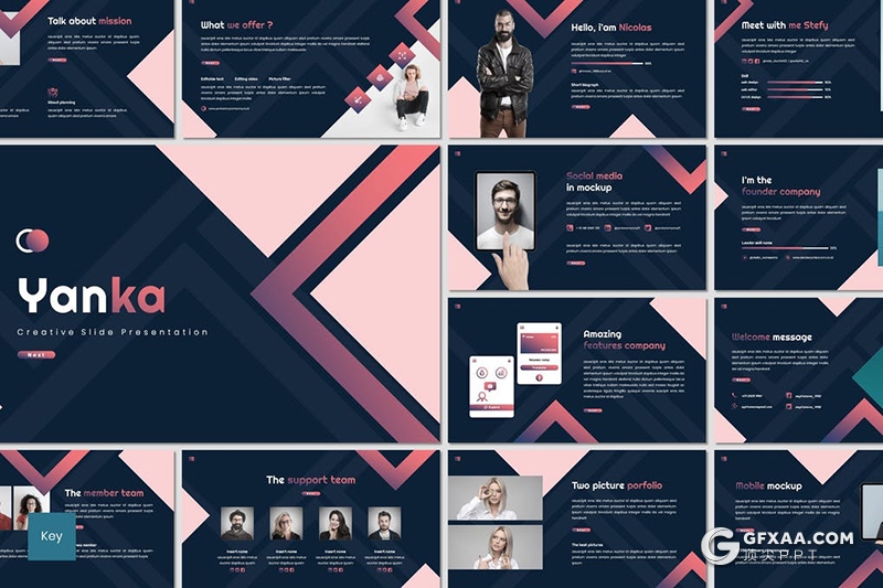 30页创意设计岗位竞聘个人简历keynote模板 - 顶尖PPT