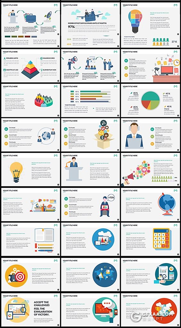 470多页欧美高端商务多用途keynote模板 信息图形插画国外keynote模板 - 顶尖PPT