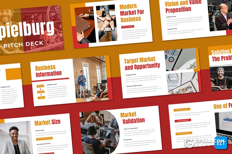 30页国外扁平化商务风格keynote模板 - 顶尖PPT