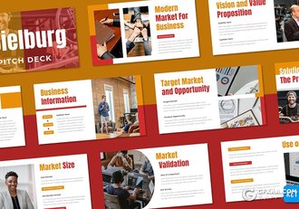 30页国外扁平化商务风格keynote模板 - 顶尖PPT