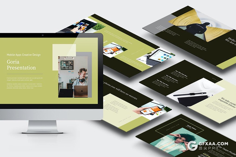 62页扁平化移动APP应用推广方案keynote模板 - 顶尖PPT