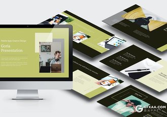 62页扁平化移动APP应用推广方案keynote模板 - 顶尖PPT