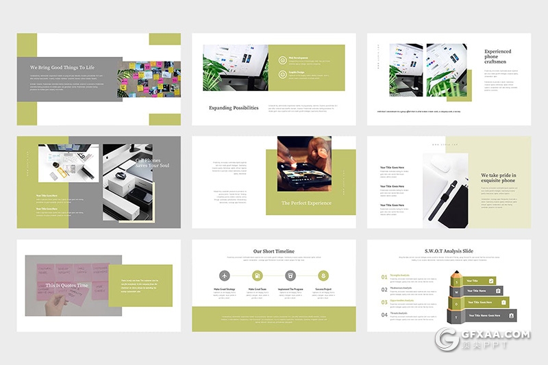 62页扁平化移动APP应用推广方案keynote模板 - 顶尖PPT
