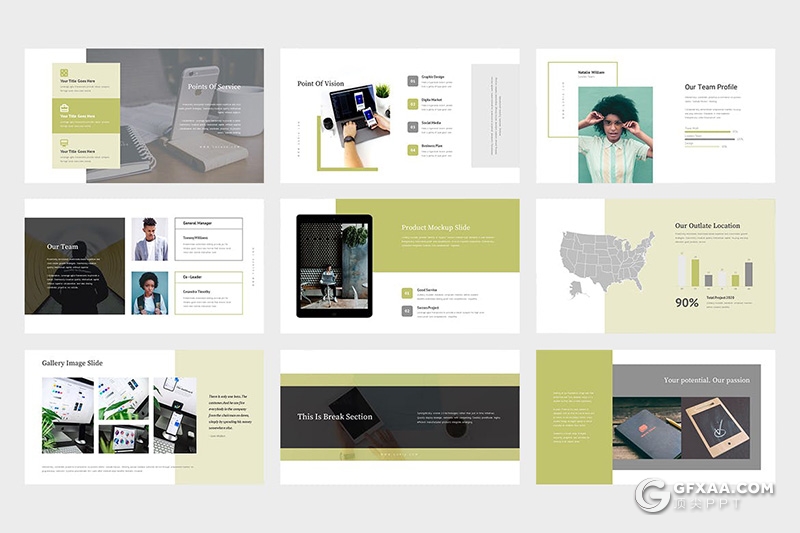 62页扁平化移动APP应用推广方案keynote模板 - 顶尖PPT