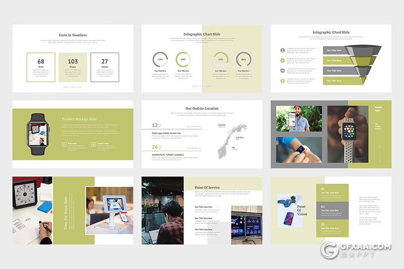 62页扁平化移动APP应用推广方案keynote模板 - 顶尖PPT