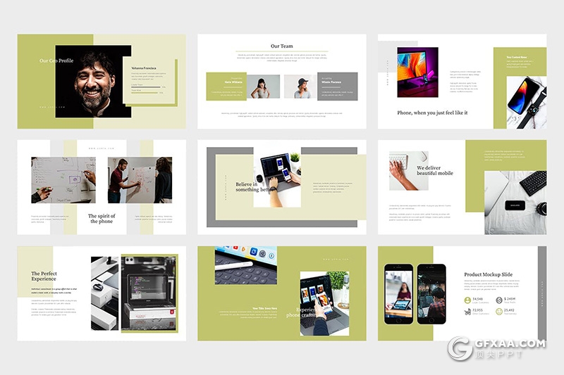 62页扁平化移动APP应用推广方案keynote模板 - 顶尖PPT