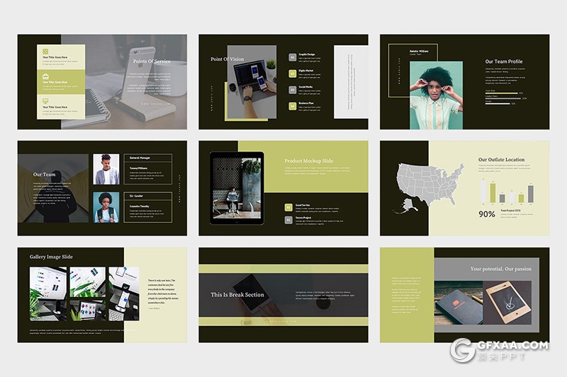 62页扁平化移动APP应用推广方案keynote模板 - 顶尖PPT