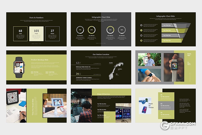 62页扁平化移动APP应用推广方案keynote模板 - 顶尖PPT