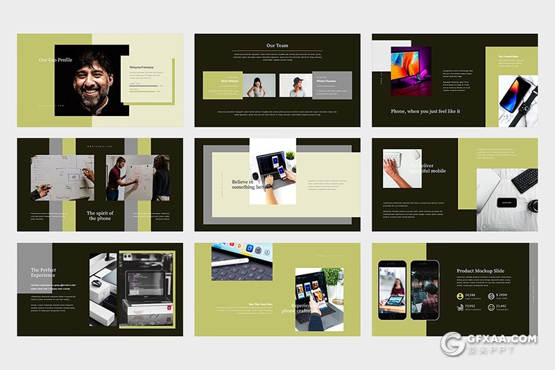 62页扁平化移动APP应用推广方案keynote模板 - 顶尖PPT