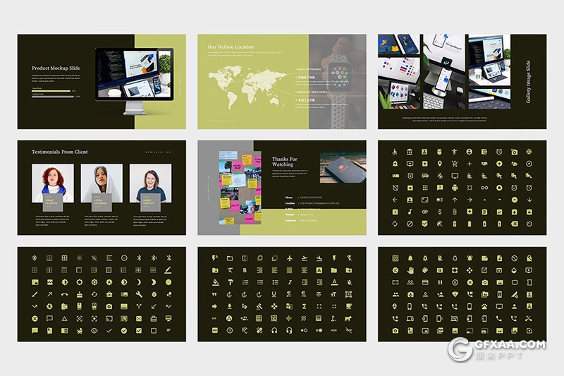 62页扁平化移动APP应用推广方案keynote模板 - 顶尖PPT