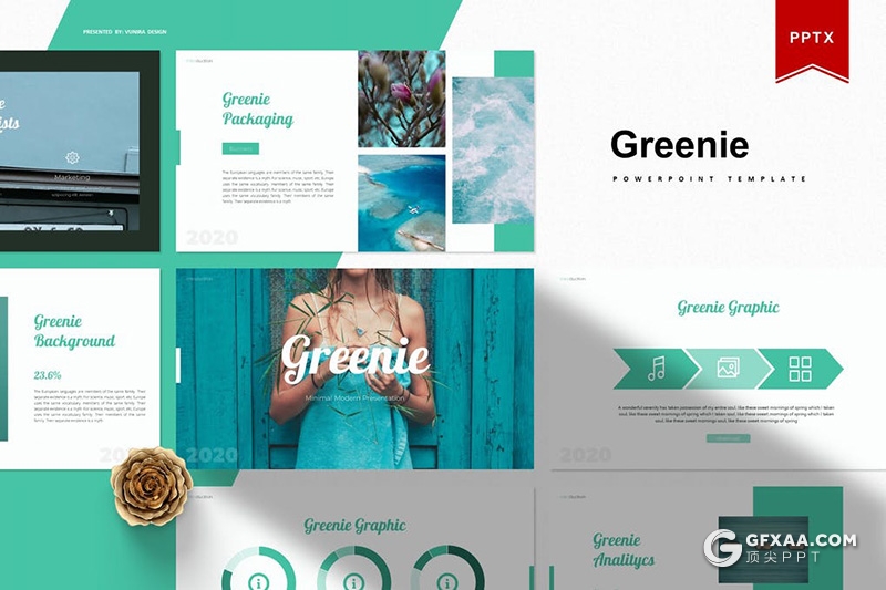 30页旅游度假摄影展示国外简约范PPT模板 - 顶尖PPT