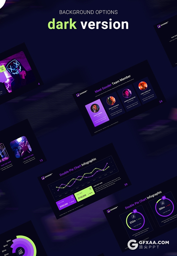 60多页国外精美设计效果企业商业商务通用PPT模板 - 顶尖PPT