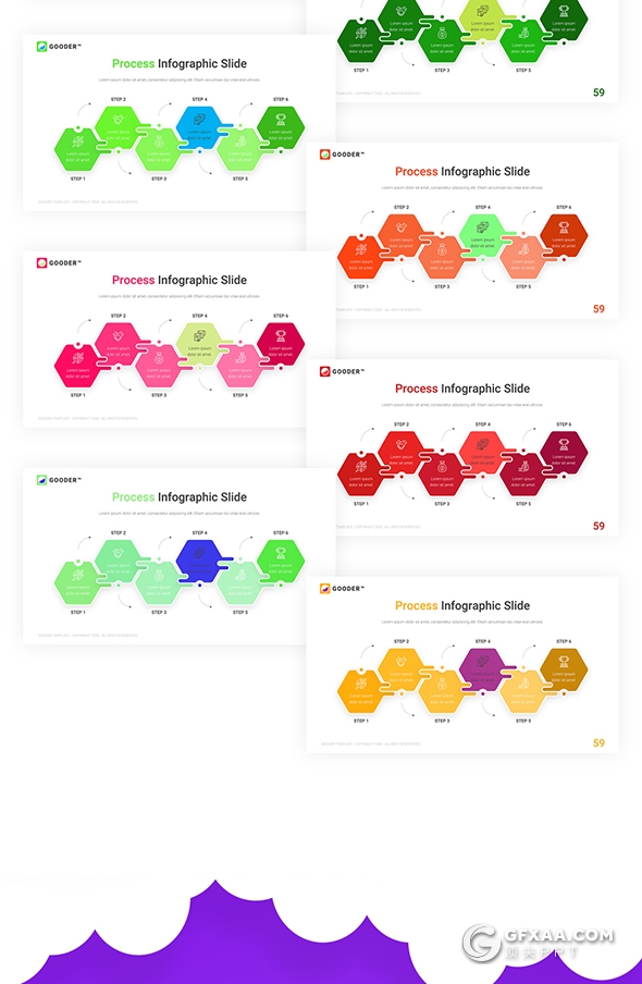 60多页国外精美设计效果企业商业商务通用PPT模板 - 顶尖PPT