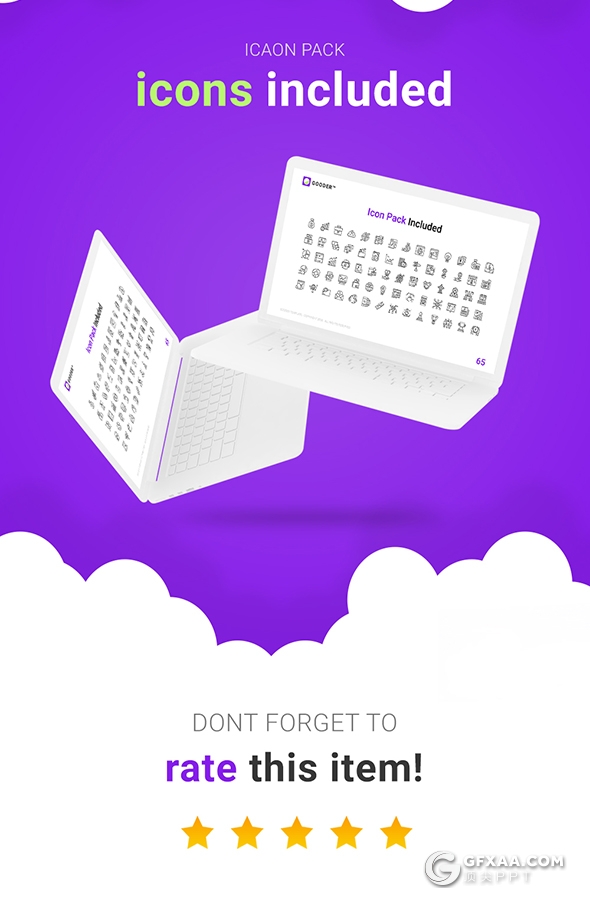 60多页国外精美设计效果企业商业商务通用PPT模板 - 顶尖PPT