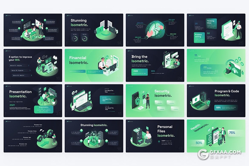 63页高端动画矢量可编辑商务商业人物场景插画PPT模板 - 顶尖PPT