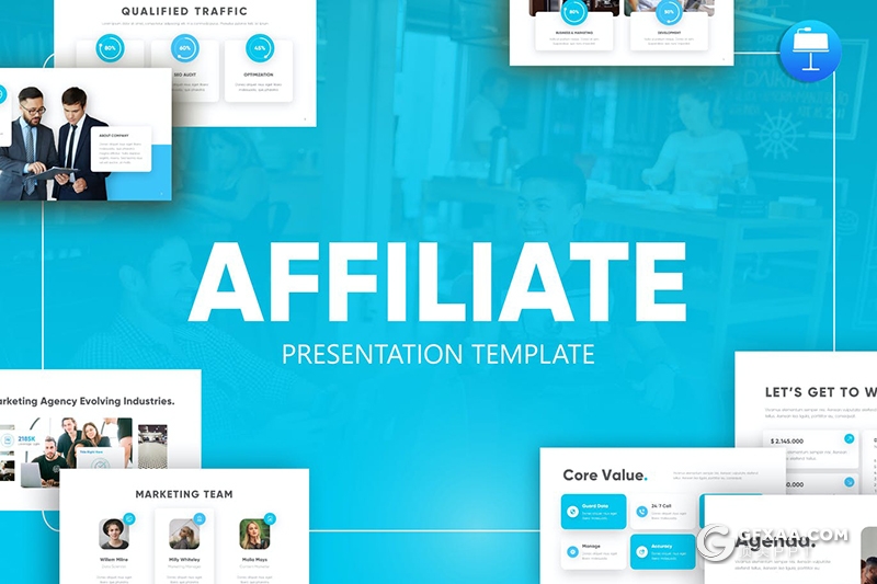 80页蓝色企业年终会议项目报告总结PPT模板 - 顶尖PPT