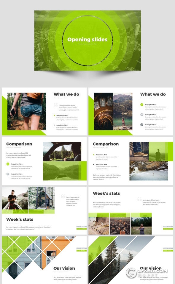 516页国外超大型PPT模板商业数据图形插画全球各国地图PPT模板 - 顶尖PPT