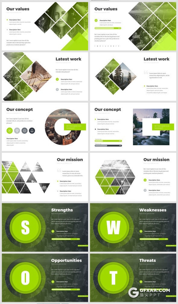 516页国外超大型PPT模板商业数据图形插画全球各国地图PPT模板 - 顶尖PPT