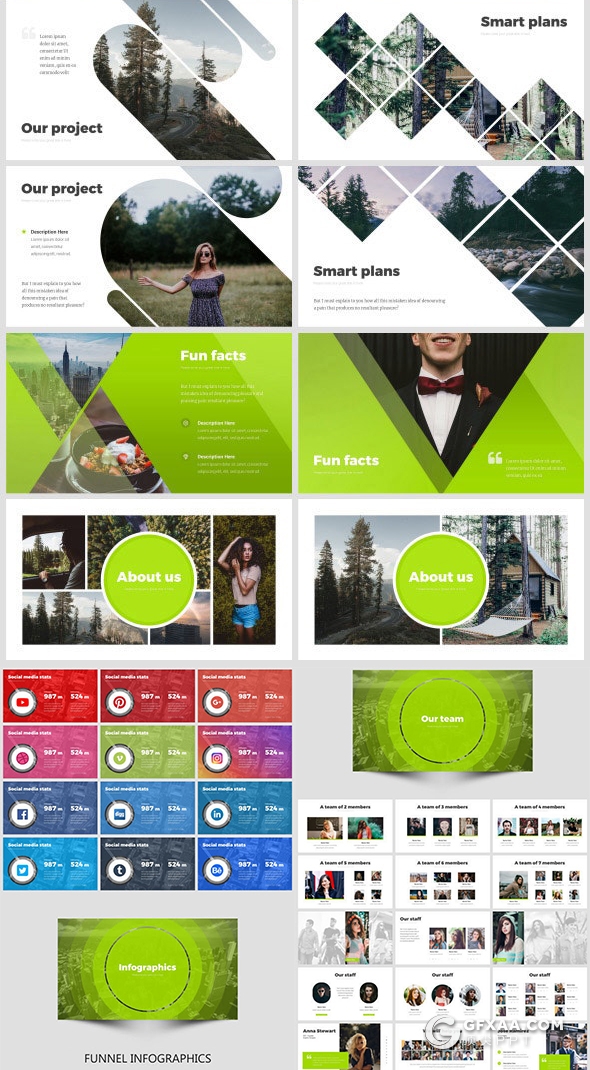 516页国外超大型PPT模板商业数据图形插画全球各国地图PPT模板 - 顶尖PPT