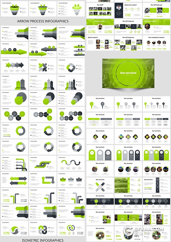 516页国外超大型PPT模板商业数据图形插画全球各国地图PPT模板 - 顶尖PPT
