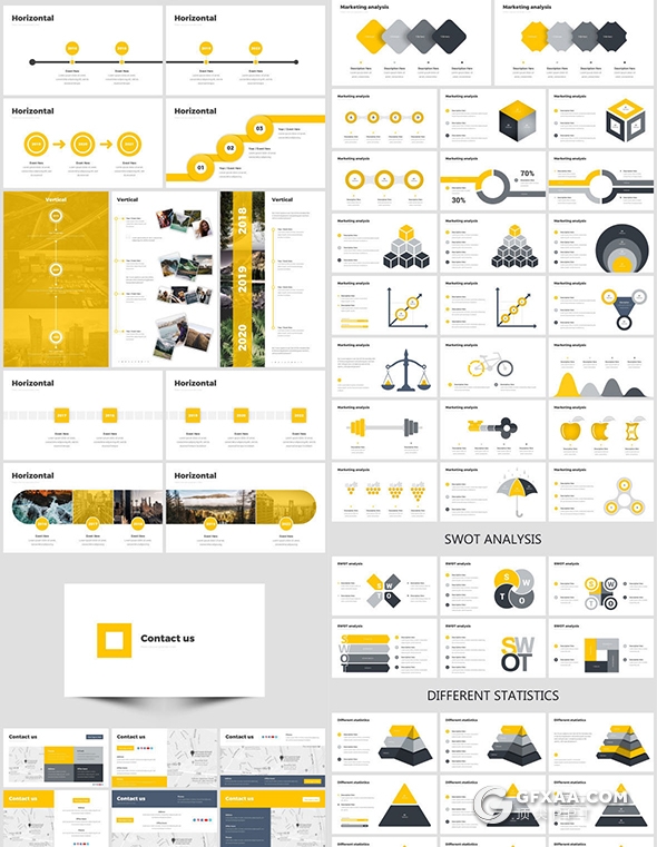542页国外高端商务风格PPT模板企业介绍数据图形地图欧美动画PPT - 顶尖PPT