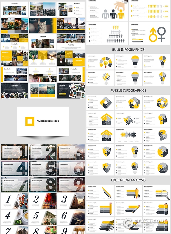 542页国外高端商务风格PPT模板企业介绍数据图形地图欧美动画PPT - 顶尖PPT