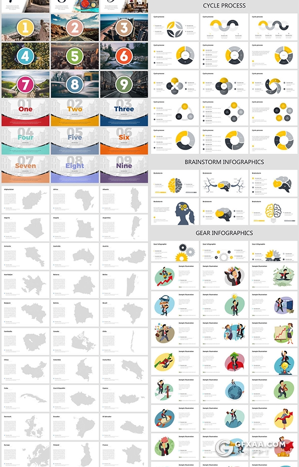 542页国外高端商务风格PPT模板企业介绍数据图形地图欧美动画PPT - 顶尖PPT