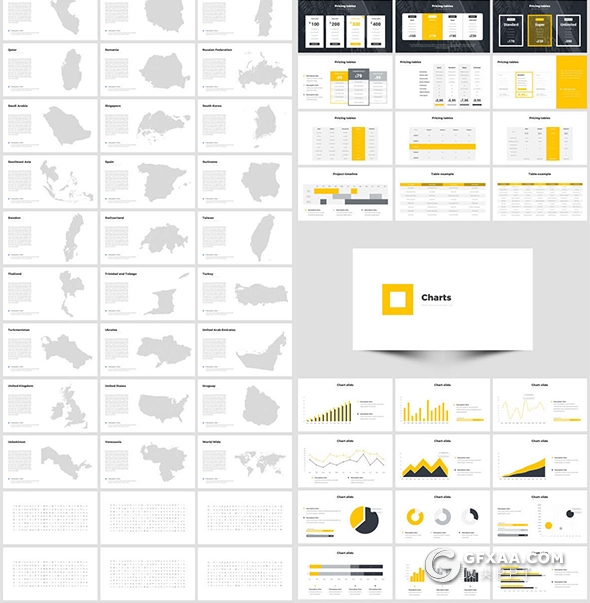 542页国外高端商务风格PPT模板企业介绍数据图形地图欧美动画PPT - 顶尖PPT