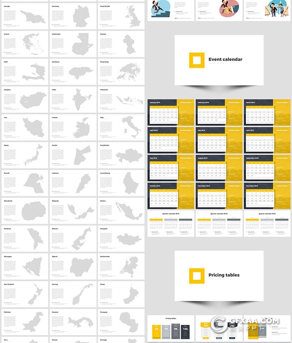 542页国外高端商务风格PPT模板企业介绍数据图形地图欧美动画PPT - 顶尖PPT