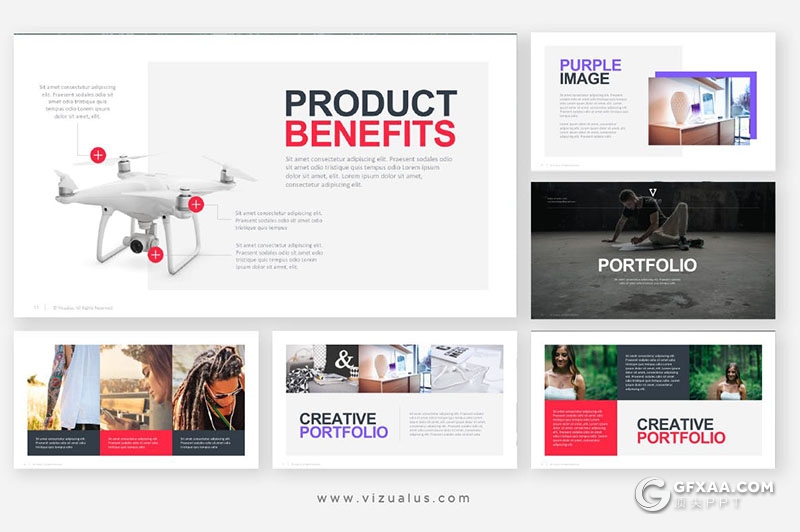 60多页产品展示推广企业数据分析报告keynote模板 - 顶尖PPT