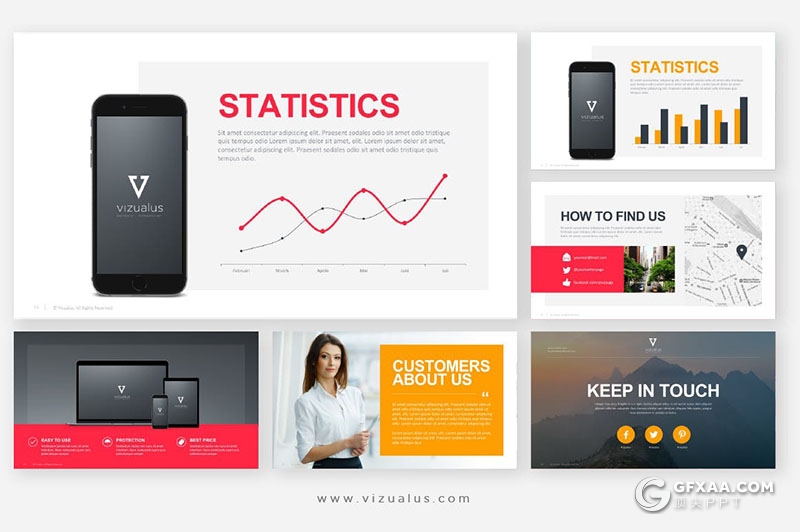 60多页产品展示推广企业数据分析报告keynote模板 - 顶尖PPT