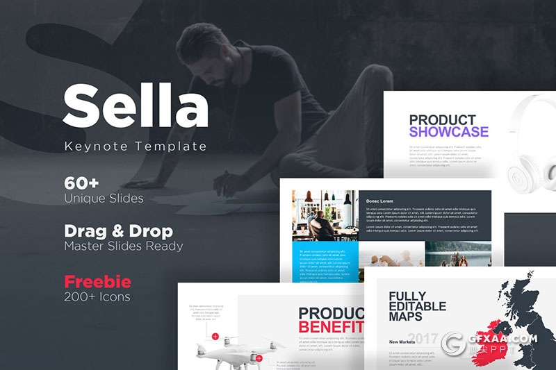 60多页产品展示推广企业数据分析报告keynote模板 - 顶尖PPT