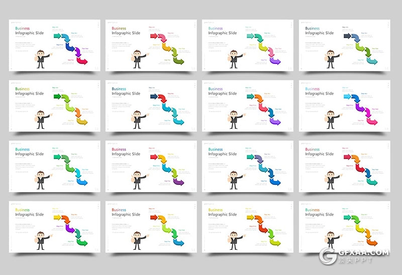 84页精美动画国外商务通用PPT模板54种xml配色文件 - 顶尖PPT