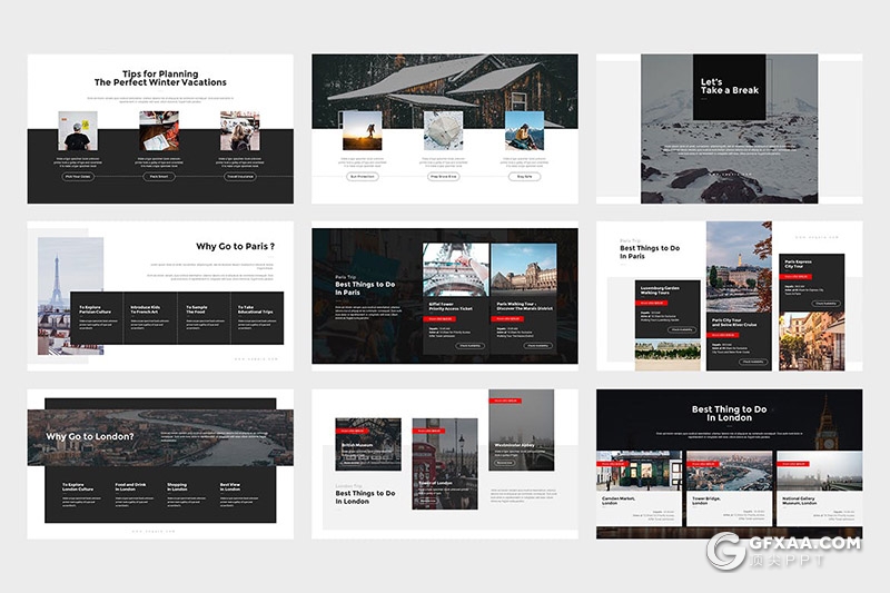 100页国外简约设计风格keynote模板 - 顶尖PPT