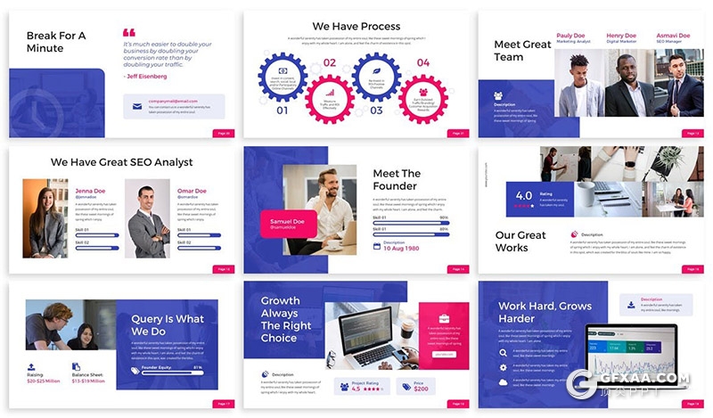 30页网络公司SEO搜索引擎优化业务介绍展示PPT模板 - 顶尖PPT